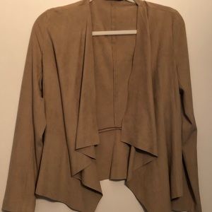 Zara faux suede blazer